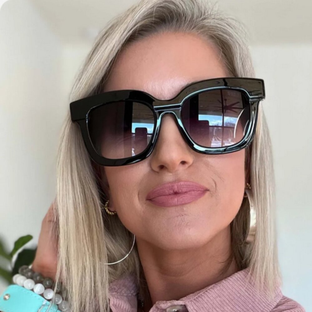 Diff Eyewear Makay Black Frame Grey Gradient Lens… - image 2